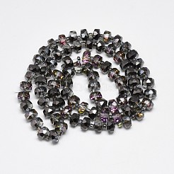 Electroplate Glass Beads Strands&nbsp;EGLA-Q083-8mm-D03