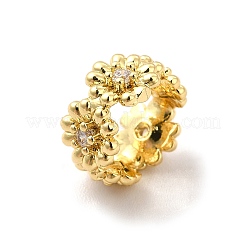 Daisy Flower European Beads&nbsp;KK-G458-11A-G
