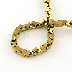Electroplate Non-magnetic Synthetic Hematite Bead Strands&nbsp;G-S203-06F