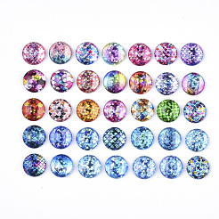 Flatback Glass Cabochons for DIY Projects&nbsp;GGLA-S047-03