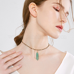 10Pcs 10 Colors Gemstone with Steel Wire Wrapped Pointed Pendants&nbsp;G-AR0004-03LG