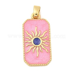 Brass Enamel Pendants&nbsp;KK-C134-34B-G