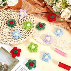50Pcs 5 Colors Combed Cotton Ornament Accessories&nbsp;AJEW-CP0009-42