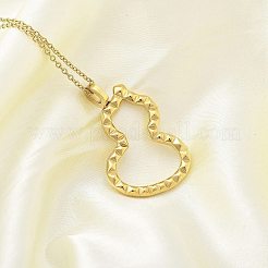 Ion Plating(IP) 304 Stainless Steel Pendant Necklace&nbsp;NJEW-K255-20G