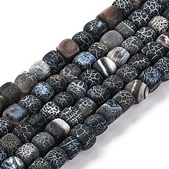 Natural Weathered Agate Beads Strands&nbsp;G-G177-E19-04