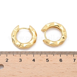 304 Stainless Steel Textured Hoop Earrings for Women&nbsp;EJEW-U060-01A-G