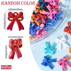 40Pcs Opaque Acrylic Pendants&nbsp;SACR-SP0001-26
