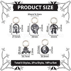 Printed Acrylic Pendants&nbsp;HJEW-AB00226