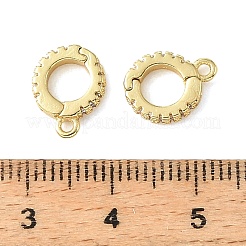 Brass Micro Pave Clear Cubic Zirconia Enhancer Shortener Bails&nbsp;CU-CBA6938-20G-02