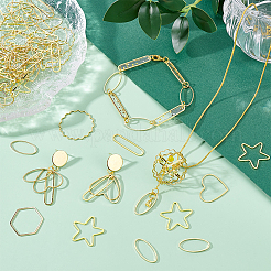 120Pcs 6 Styles Brass Linking Rings&nbsp;KK-PH0011-32