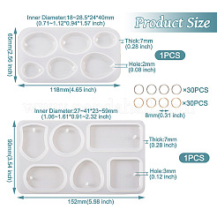 DIY Pendnats Silicone Molds&nbsp;DIY-TA0005-19