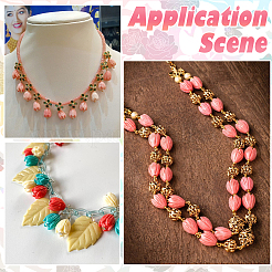 100Pcs 4 Colors Dyed Synthetic Coral Beads&nbsp;CORA-SP0001-15