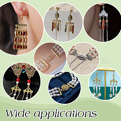 125Pcs 5 Style Tibetan Style Alloy Chandelier Component Links&nbsp;FIND-PH0025-32
