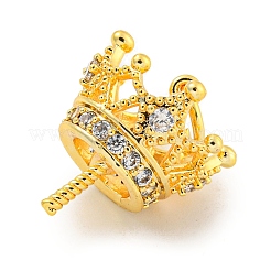 Brass Micro Pave Cubic Zirconia Peg Bails Pendants&nbsp;KKB-L215-039G