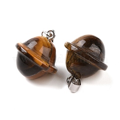 Natural Tiger Eye Pendants&nbsp;G-B041-01P-10