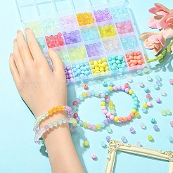 Transparent Crackle Acrylic Beads&nbsp;MACR-YW0002-94