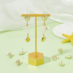 30Pcs Rack Plating Golden Alloy Stud Earring Findings&nbsp;EJEW-UN0002-37