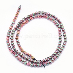 Electroplate Non-magnetic Synthetic Hematite Beads Strands&nbsp;G-L486-A-02