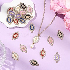 12Pcs 6 Colors Religion Alloy Enamel Connector Charms&nbsp;FIND-YW0012-24