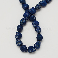 Synthetical Turquoise Beads Strands&nbsp;TURQ-S105-10x10mm-05