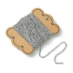 Tarnish Resistant 304 Stainless Steel Figaro Chains&nbsp;CHS-L015-17