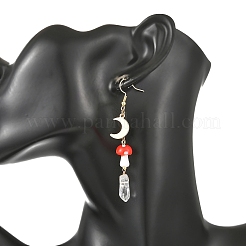 Handmade Lampwork & 304 Stainless Steel Dangle Earrings for Women&nbsp;EJEW-JE07494