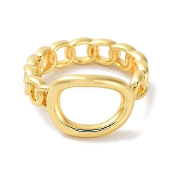 Brass Open Cuff Ring&nbsp;RJEW-E292-09G