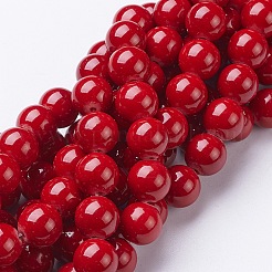 Natural Mashan Jade Round Beads Strands&nbsp;G-D263-10mm-XS31
