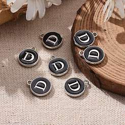 Platinum Plated Alloy Charms&nbsp;X-ENAM-S118-02D-P