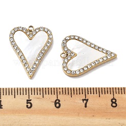 PVD Vacuum Plating 304 Stainless Steel Pave Shell Pendants&nbsp;STAS-R130-06G