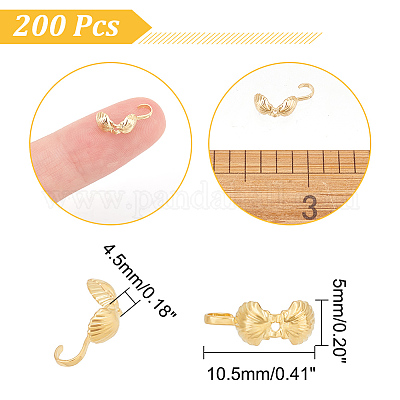 200Pcs Alloy Bead Tips&nbsp;FIND-NB0004-29-1