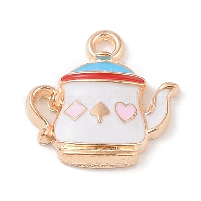 Alloy Enamel Pendants&nbsp;ENAM-Z010-27B-KCG-1