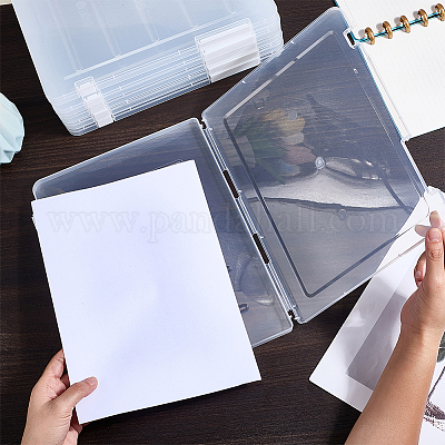 Transparent Plastic Packaging Boxes with Hinged Lid&nbsp;AJEW-WH20060-90A-1