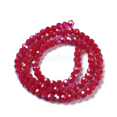 Opaque Glass Beads Strands&nbsp;EGLA-A035-P4mm-L16-1