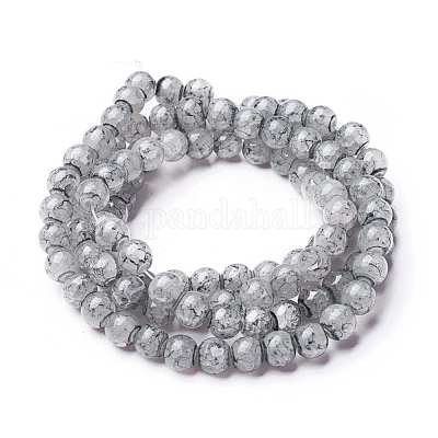 Spray Painted Glass Beads Strands&nbsp;GLAA-A038-C-49-1