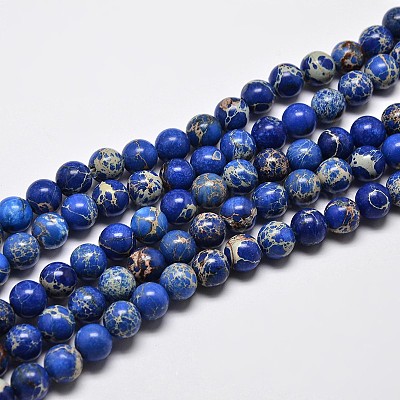 Natural Imperial Jasper Beads Strands&nbsp;G-I122-10mm-06-1