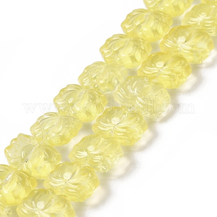 Transparent Glass Beads Strands GLAA-F114-01D-1