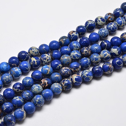 Natural Imperial Jasper Beads Strands&nbsp;G-I122-10mm-06-1
