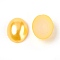 ABS Plastic Imitation Pearl Cabochons, Oval, Goldenrod, 8x6x2mm, about 5000pcs/bag