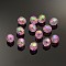 Eco-Friendly Transparent Acrylic Beads, Faceted, Round, AB Color, Pink, 8mm, Hole: 1.5mm, about 2000pcs/500g