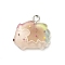 Translucent Resin Pendants, Animals Charms with Platinum Plated Iron Loops, Hedgehog, 18x19x3.6mm, Hole: 1.7mm