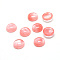 Cherry Quartz Glass Cabochons, Half Round, 16x6mm