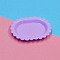 Plastic Dishes Mini Model, Micro Landscape Dollhouse Accessories, Pretending Prop Decorations, Lavender, 54x41mm