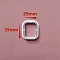 Christmas Plastic Molds, Clay Cutters, Clay Modeling Tools, for Earring Making, Rectangle, 3.5x2.9cm