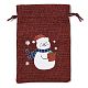 Christmas Theme Jute Cloth Storage Bags&nbsp;ABAG-F010-01A-02-1