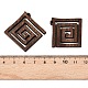 Natural Walnut Wood Pendants&nbsp;WOOD-T032-01-3