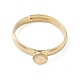 Adjustable Brass Pad Ring Setting&nbsp;KK-K414-01B-G-2