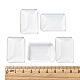 Transparent Rectangle Glass Cabochons&nbsp;GGLA-R025-33x23-2