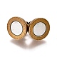 Brass Magnetic Clasps with Loops&nbsp;KK-XCP0001-09-3