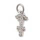 Brass Micro Pave Cubic Zirconia Charms&nbsp;KK-E077-02P-07-1